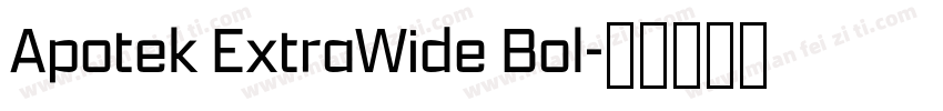 Apotek ExtraWide Bol字体转换